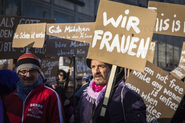 DEU Germany Germany Berlin Demonstration on March 8, the first official holiday in Berlin, against sexism and equal rights for woman