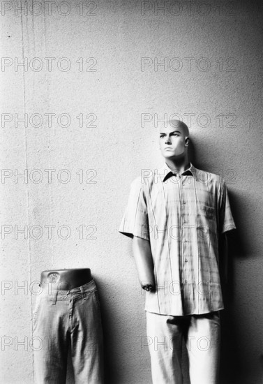 BIH, Bosnia, Brcko, 14.07.2005, mannequin in the halls of the duty-free Arizona Market sales area east of Brcko, on the borders with Croatia and a Serbian enclave