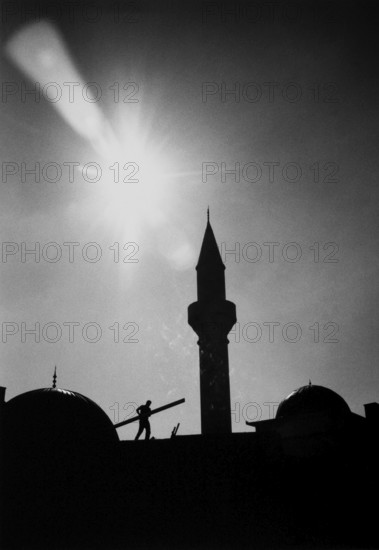 BIH, Bosnia, Mostar, 07.10.2005, repair of a mosque