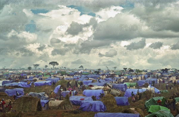TZA Tanzania scene in the Benaco Camp refugee camp, to which up to 500, 000 Rwandan Tutsis fled the genocide in their country. TZA Tanzania Scene at the Benaco Camp, where an estimate of 500, 000 Rwandan Tutsi refugees fled the genocide in their country