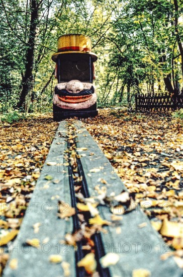 DEU Germany Germany Berlin Still life in the abandoned former Spreepark in Plänterwald, the largest amusement park in East Germany during the GDR