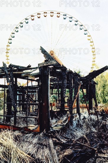 DEU Germany Germany Berlin Still life in the abandoned former Spreepark in Plänterwald, the largest amusement park in East Germany during the GDR