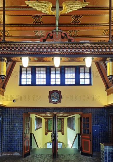 Dahlem-Dorf subway station, interior view of the heritage-protected station building, Berlin-Dahlem, Berlin, Germany