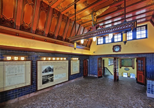 Dahlem-Dorf subway station, interior view of the heritage-protected station building, Berlin-Dahlem, Berlin, Germany