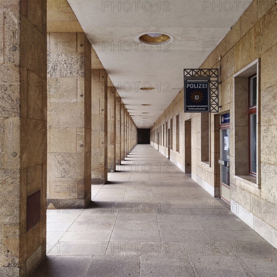 Former Tempelhof airport with a police department, State Criminal Police Office Burglary Protection, Berlin, Germany