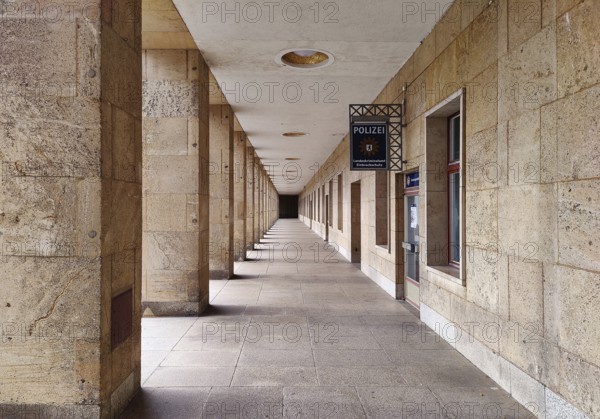 Former Tempelhof airport with a police department, State Criminal Police Office Burglary Protection, Berlin, Germany