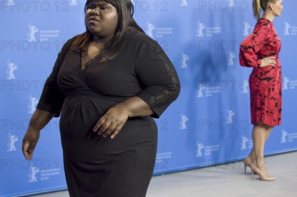 DEU, Germany, Berlin Gabourey Sidibe and Victoria Mahoney during a photo session to present their film Yelling the Sky at the 61st Berlinale
