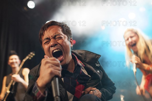 DEU Germany Germany Berlin The Burmese punk band Side Effect during their performance at Festaal Kreuzberg in Berlin