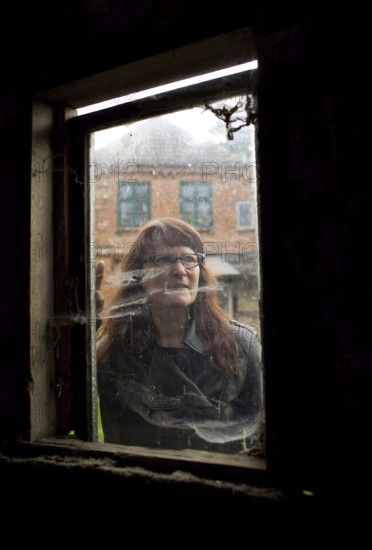 Germany JAMEL Mrs. Lohmeyer looks into her barn