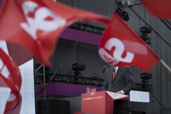 DEU, Germany, Berlin, 17.08.2013 SPD election campaign kick-off with top candidate Peer Steinbrück under the slogan “The We Decide” with a celebration of 150 years of the SPD in front of the upcoming general election with candidate Peer Steinrück