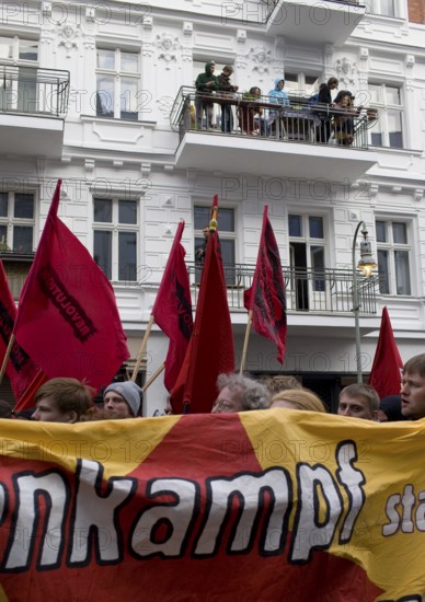 GERMANY Demonstrators at the May 1 rally in Kreuzberg. Germany Berlin Demonstrators during the May Day Protest
