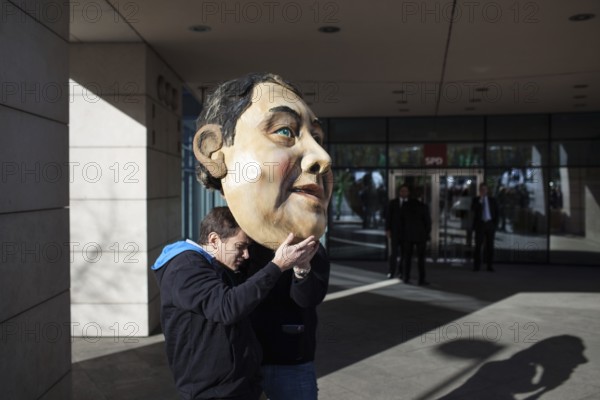 DEU Germany Germany Berlin protest action by Campact against NSA espionage in front of the SPD party headquarters