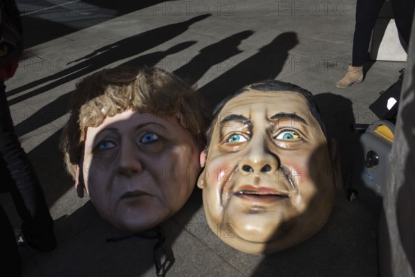 DEU Germany Germany Berlin protest action by Campact against NSA espionage in front of the SPD party headquarters