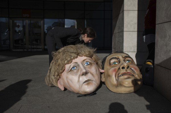 DEU Germany Germany Berlin protest action by Campact against NSA espionage in front of the SPD party headquarters