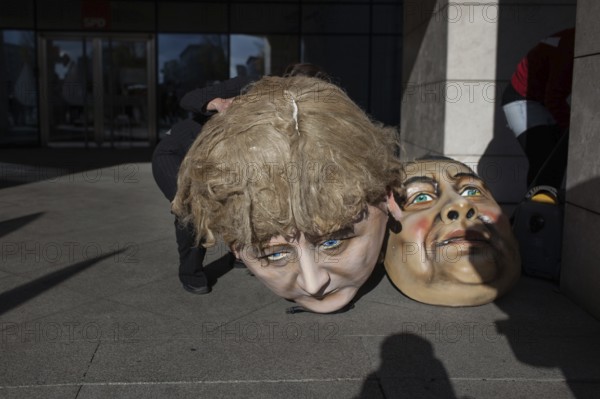 DEU Germany Germany Berlin protest action by Campact against NSA espionage in front of the SPD party headquarters