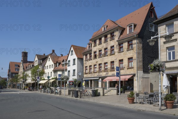 Building on Königstraße, Altstadt, Fürth, Middle Franconia, Franconia, Bavaria, Germany