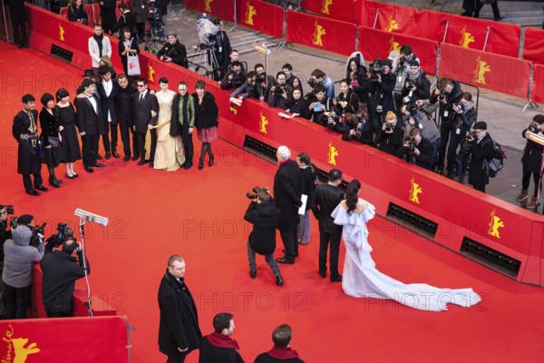 DEU Germany Germany Berlin 64th Berlinale, the international film festival in the German capital. Red carpet with Chinese actors