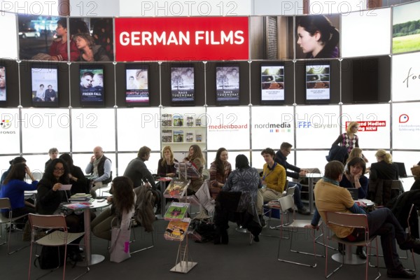 DEU Germany Germany Berlin 64th Berlinale, the international film festival in the German capital. State of German cinema on the European Film Market in the Martin Gropius Bau