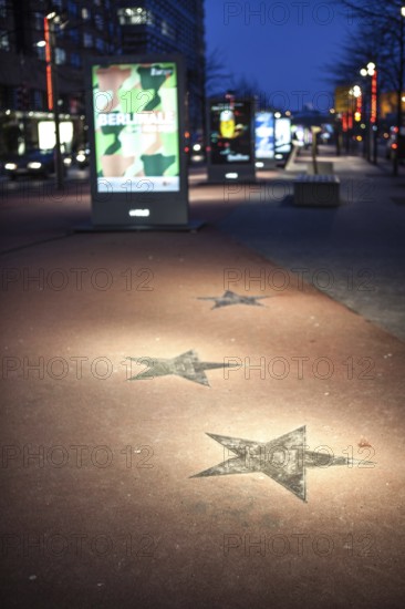 DEU Germany Germany Berlin 64th Berlinale, the international film festival in the German capital. Boulevard of Stars on Potsdamer Platz