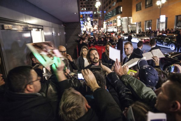 DEU Germany Germany Berlin 64th Berlinale, the international film festival in the German capital. Christian Bale, actor in 'American Hustle', signs autographs
