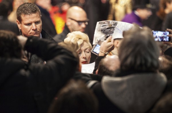 DEU Germany Germany Berlin 64th Berlinale, the international film festival in the German capital. Tilda Swinton signs autographs