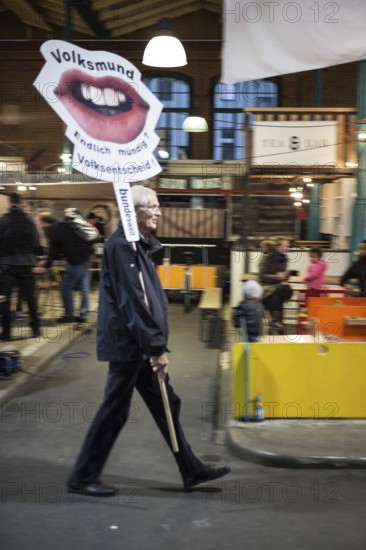 DEU Germany Germany Berlin Citizen Art Days by the artist group 'Parallel Worlds at Markthalle Neun in Berlin-Kreuzberg with a focus on post-growth economics