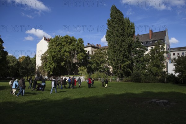 DEU Germany Germany Berlin Citizen Art Days by the artist group 'Parallel Worlds at Markthalle Neun in Berlin-Kreuzberg with a focus on post-growth economics