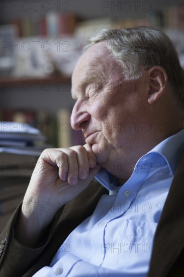 DEU Germany Germany Potsdam Alexander Gauland, leading candidate for the Alternative for Germany (AfD), in his apartment in Potsdam