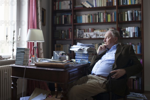 DEU Germany Germany Potsdam Alexander Gauland, leading candidate for the Alternative for Germany (AfD), in his apartment in Potsdam