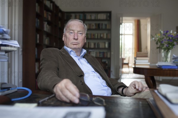 DEU Germany Germany Potsdam Alexander Gauland, leading candidate for the Alternative for Germany (AfD), in his apartment in Potsdam