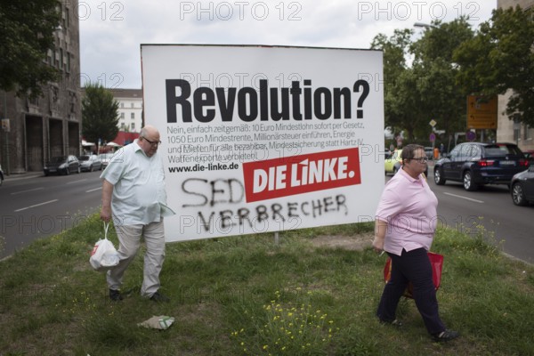 DEU Germany Germany Berlin election posters of the party Die Linke