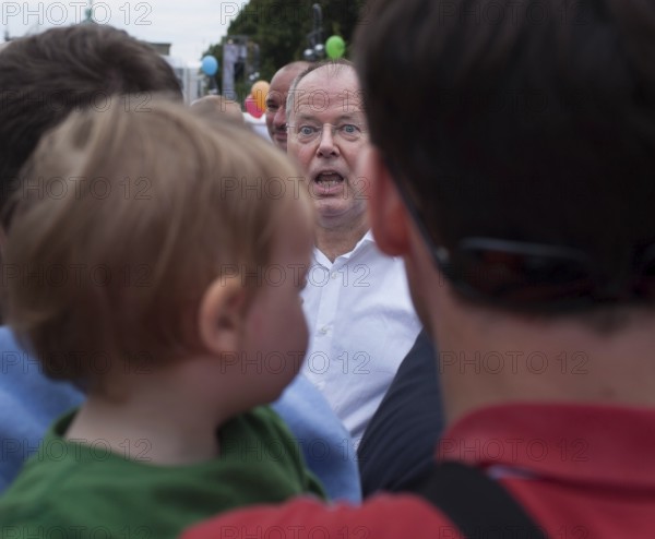 DEU, Germany, Berlin, 17.08.2013 SPD election campaign kick-off with top candidate Peer Steinbrück under the slogan “The We Decide” with a celebration of 150 years of the SPD in front of the upcoming general election with candidate Peer Steinrück