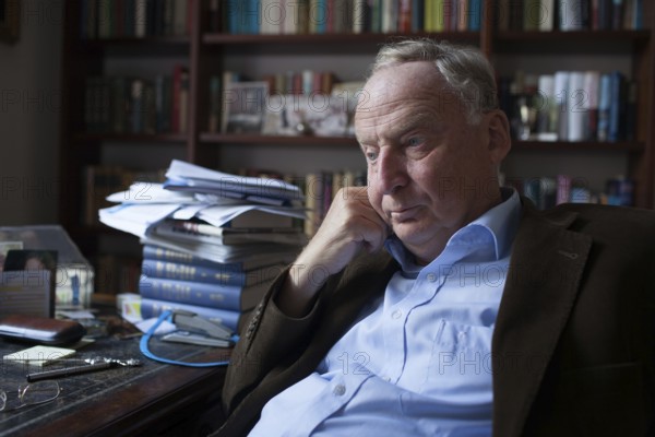 DEU Germany Germany Potsdam Alexander Gauland, leading candidate for the Alternative for Germany (AfD), in his apartment in Potsdam