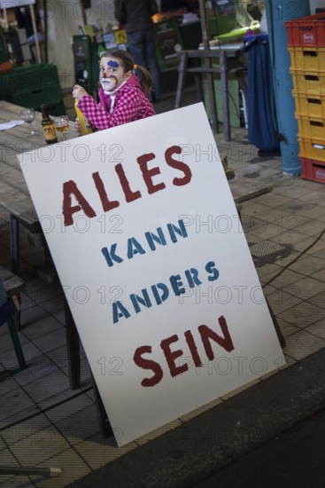 DEU Germany Germany Berlin Citizen Art Days by the artist group 'Parallel Worlds at Markthalle Neun in Berlin-Kreuzberg with a focus on post-growth economics