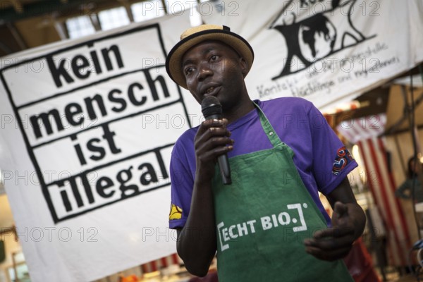 DEU Germany Germany Berlin Citizen Art Days by the artist group 'Parallel Worlds at Markthalle Neun in Berlin-Kreuzberg with a focus on post-growth economics