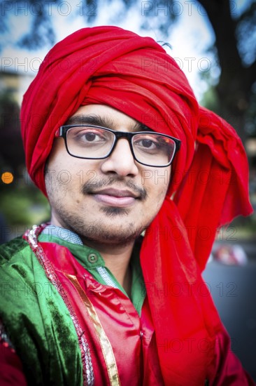 DEU Germany Germany Berlin The Carnival of Cultures sweeps through the city on Sunday. Portrait series of moving participants