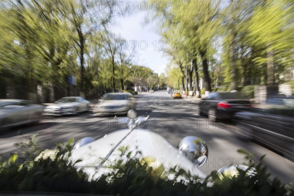 DEU Germany Germany Berlin Trip with a vintage car during a wedding
