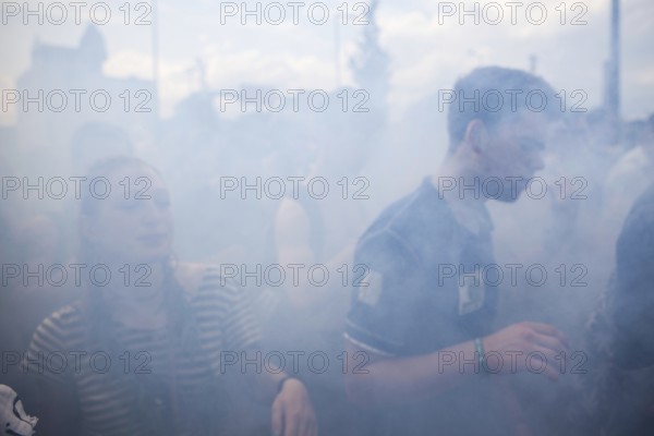 DEU Germany Germany Berlin demonstrators at the Hemp Parade 2014