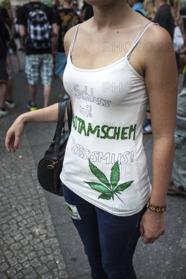 DEU Germany Germany Berlin demonstrators at the Hemp Parade 2014