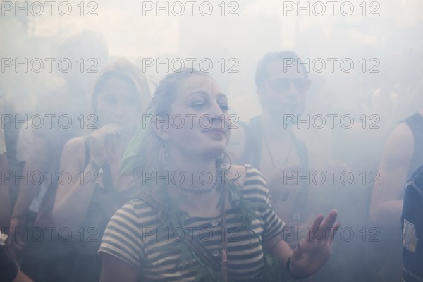 DEU Germany Germany Berlin demonstrators at the Hemp Parade 2014
