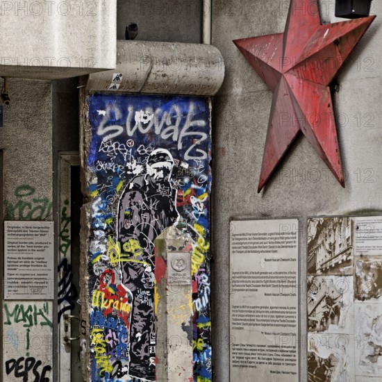 Old building of the Wall Museum — Museum Haus am Checkpoint Charlie with exhibits, Friedrichstraße, Kreuzberg, Berlin, Germany