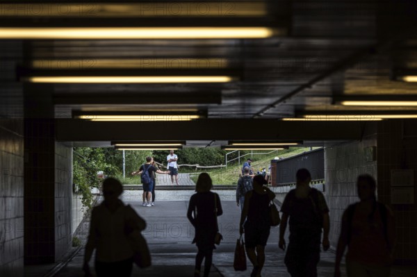 DEU Germany Germany Berlin Living in Berlin-Hellersdorf. Underpass at the Cottbusser Platz stop
