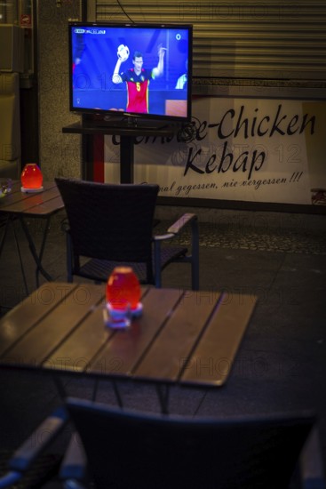 DEU Germany Germany Berlin TV broadcast of euro 2016 in Berlin