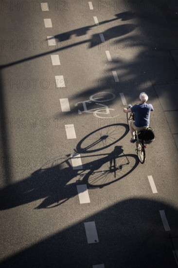 DEU Germany Germany Berlin Cyclists on Schlossstraße in Steglitz