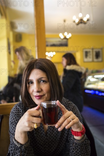 DEU Germany Germany Berlin SPD politician Bilkay Öney, former Badenwürtemberg Minister of Integration, during a photo shoot