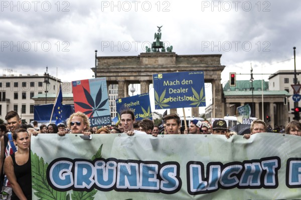 DEU Germany Germany Berlin demonstrators at the Hemp Parade 2014