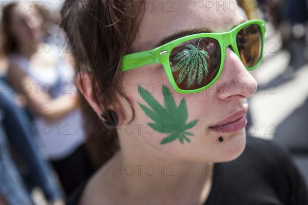 DEU Germany Germany Berlin demonstrators at the Hemp Parade 2014