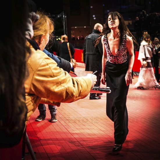 DEU Germany Germany Berlin 65th Berlinale, the International Film Festival in the German capital.Charlotte Gainsbourg on the red carpet for the Wenders films 'Everything will be fine'