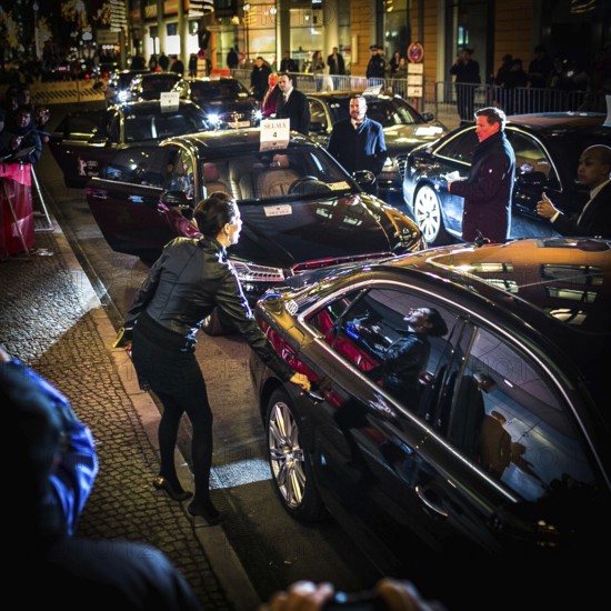 DEU Germany Germany Berlin 65th Berlinale, the international film festival in the German capital. Director Ava DuVernay climbs into her limousine