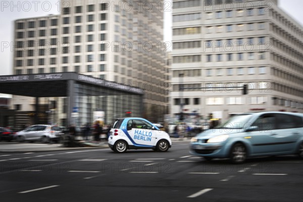 DEU Germany Germany Berlin car sharing scenes in the capital
